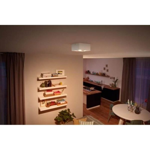 Foco superficie BOX LED 4 luces blanco IP20 Warmglow | LeonLeds