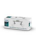 Foco techo 2 luces BURLAP tube orientable níquel 40W IP20 | LeonLeds