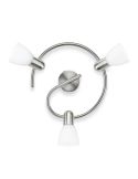 Foco de techo 3 luces BURLAP base en espiral IP20 | LeonLeds