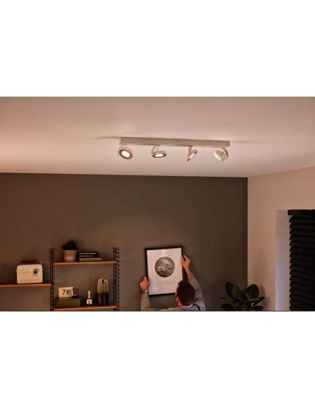 CLOCKWORK Spot LED pour plafond ou applique 4 lumières EyeComfort | LéonLeds
