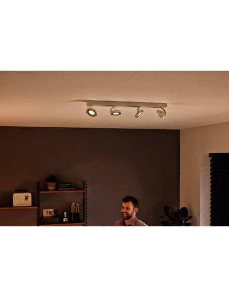 Foco de techo o pared LED CLOCKWORK 4 luces EyeComfort | LeonLeds