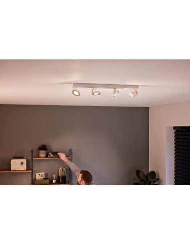CLOCKWORK Spot LED pour plafond ou applique 4 lumières EyeComfort | LéonLeds