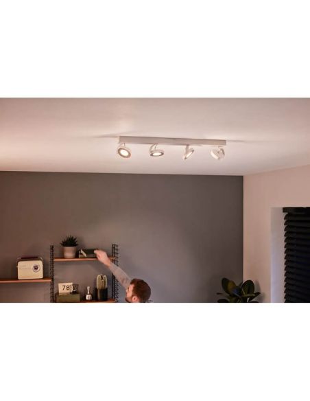 CLOCKWORK Spot LED pour plafond ou applique 4 lumières EyeComfort | LéonLeds