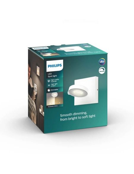 CLOCKWORK Spot LED para teto ou parede 1 luz 2700K EyeComfort | LeonLeds