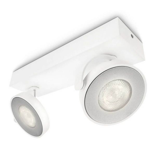 Foco de techo o pared LED CLOCKWORK 2 luces EyeComfort | LeonLeds