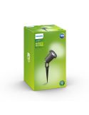 Foco/Piqueta exterior LED PULED negro IP44 Sobremuro/Pie | LeonLeds