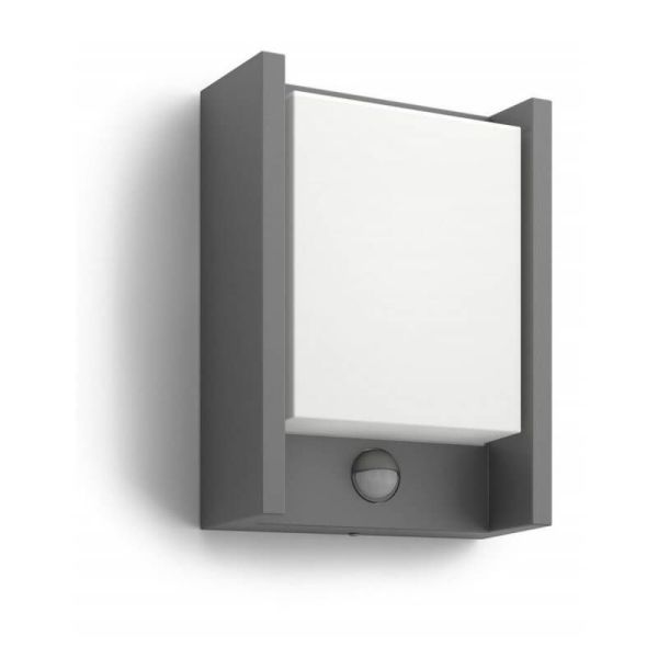 Aplique exterior LED ARBOUR sensor movimiento IP44 4000K | LeonLeds