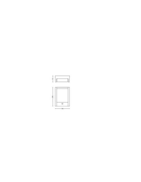 Aplique exterior LED ARBOUR sensor movimiento IP44 4000K | LeonLeds