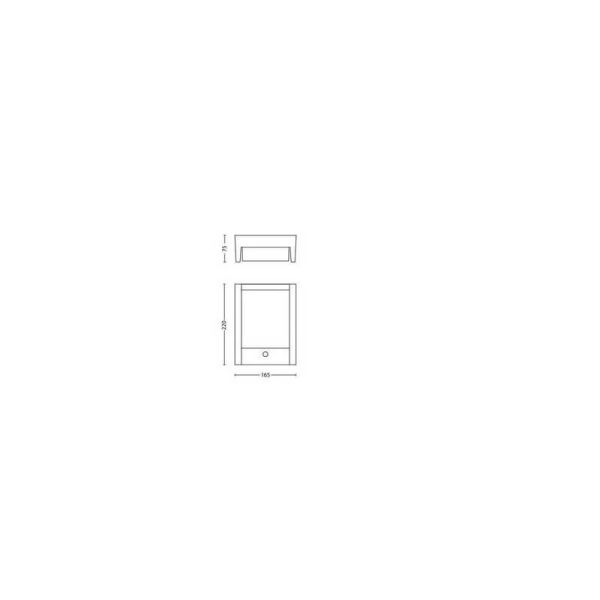 Aplique exterior LED ARBOUR sensor movimiento IP44 4000K | LeonLeds