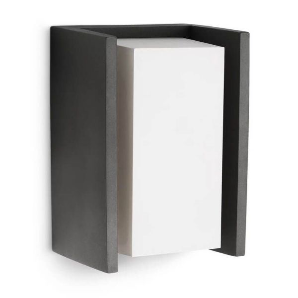Aplique LED exterior BRIDGE Antracita IP44 2700K E27 | LeonLeds