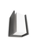 Aplique LED exterior BRIDGE Antracita IP44 2700K E27 | LeonLeds