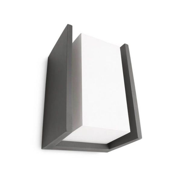 Aplique LED exterior BRIDGE Antracita IP44 2700K E27 | LeonLeds