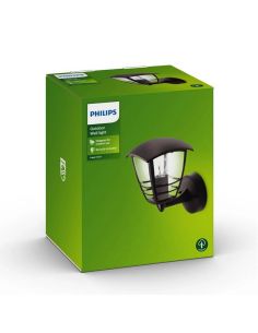 Aplique de pared LED CREEK negro con soporte IP44 MyGarden | LeonLeds 2