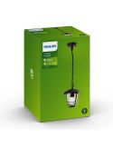 Lámpara de techo exterior CREEK negro 1x60W E27 MyGarden | LeonLeds