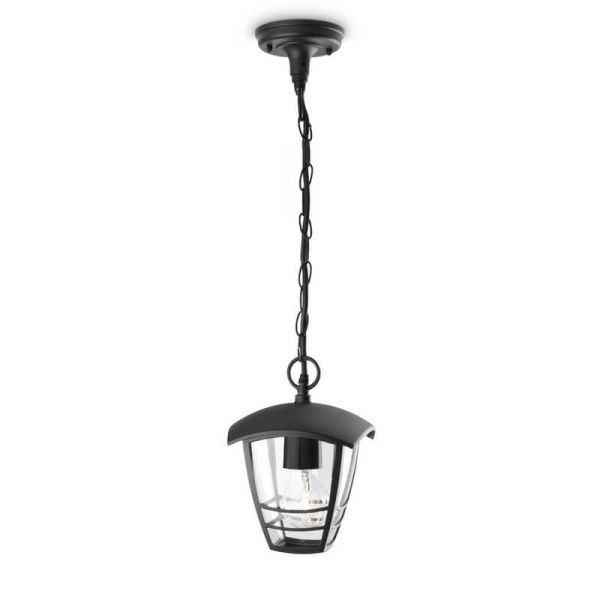 Lámpara de techo exterior CREEK negro 1x60W E27 MyGarden | LeonLeds