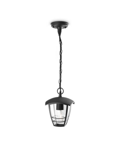 Lámpara de techo exterior CREEK negro 1x60W E27 MyGarden | LeonLeds