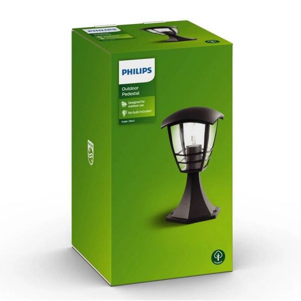 Farol LED exterior CREEK clássico preto IP44 MyGarden | LeonLeds
