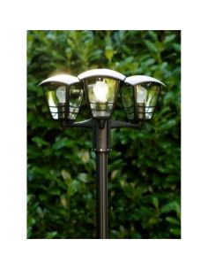 Farola LED exterior clásica CREEK negro 184cm IP44 MyGarden | LeonLeds 2