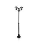 Farola LED exterior clásica CREEK negro 184cm IP44 MyGarden | LeonLeds