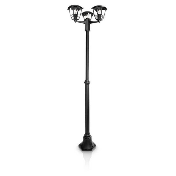 Farola LED exterior clásica CREEK negro 184cm IP44 MyGarden | LeonLeds