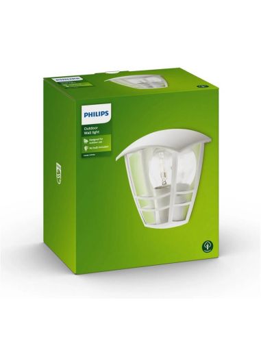 Aplique de pared exterior CREEK blanco IP44 MyGarden | LeonLeds