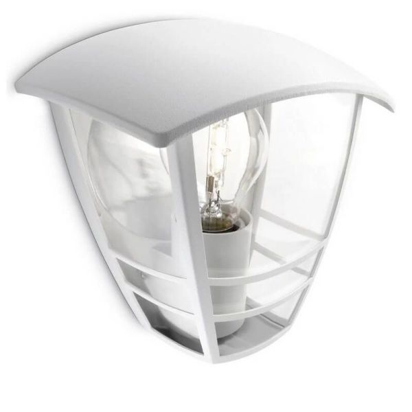 Aplique de pared exterior CREEK blanco IP44 MyGarden | LeonLeds