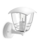 Aplique pared exterior CREEK blanco 1x60W E27 IP44 MyGarden | LeonLeds