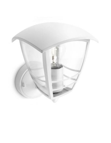 Aplique pared exterior CREEK blanco 1x60W E27 IP44 MyGarden | LeonLeds