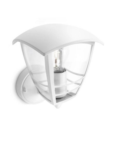 Aplique pared exterior CREEK blanco 1x60W E27 IP44 MyGarden | LeonLeds