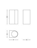 Aplique de pared exterior NIGHTINGALE IP44 MyGarden | LeonLeds