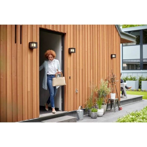 Aplique de pared LED exterior PARTERRE cubo IP44 MyGarden | LeonLeds