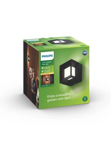 Aplique de pared LED exterior PARTERRE cubo IP44 MyGarden | LeonLeds