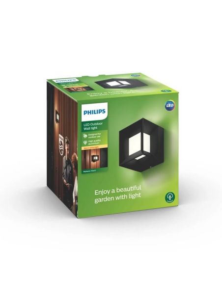 Aplique de pared LED exterior PARTERRE cubo IP44 MyGarden | LeonLeds
