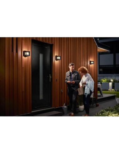 Aplique de pared LED exterior PARTERRE cubo IP44 MyGarden | LeonLeds