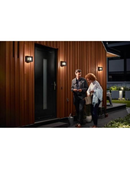 Aplique de pared LED exterior PARTERRE cubo IP44 MyGarden | LeonLeds