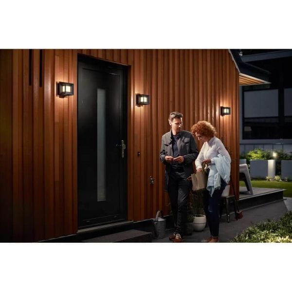 Aplique de pared LED exterior PARTERRE cubo IP44 MyGarden | LeonLeds