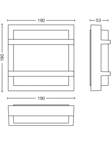 Aplique pared LED exterior PETRONIA IP44 MyGarden | LeonLeds