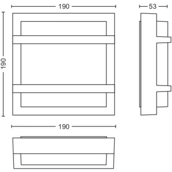 Aplique pared LED exterior PETRONIA IP44 MyGarden | LeonLeds
