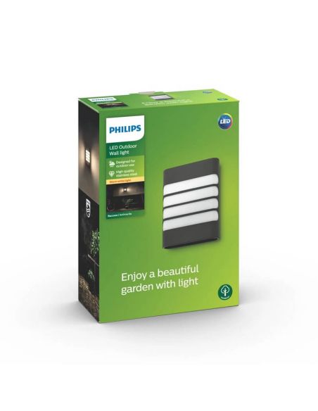 Applique murale LED minimaliste RACCOON anthracite 3000K MyGarden | LéonLeds