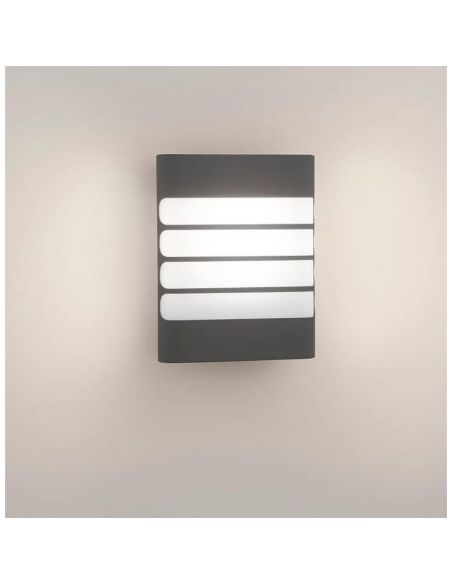 Arandela LED minimalista RACCOON antracite 3000K MyGarden | LeonLeds