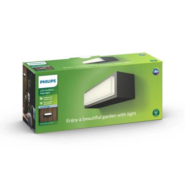 Aplique LED exterior STRATOSPHERE rectangular 4000K IP44 | LeonLeds