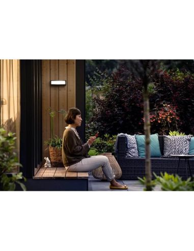 Arandela LED retangular para exterior STRATOSPHERE 4000K IP44 | LeonLeds