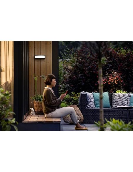 Aplique LED exterior STRATOSPHERE rectangular 4000K IP44 | LeonLeds