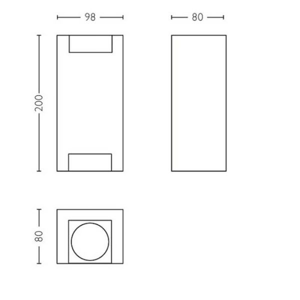 Arandela LED para exterior IP44 | LeonLeds