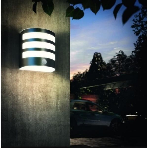 Aplique pared LED exterior CALGARY sensor de movimiento IP44| LeonLeds