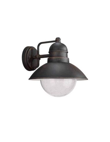 Aplique exterior vintage DAMASCUS color bronce 1x60W IP44 | LeonLeds