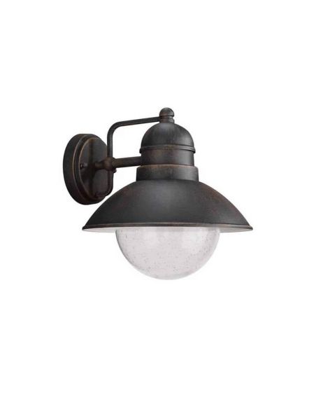 Aplique exterior vintage DAMASCUS color bronce 1x60W IP44 | LeonLeds