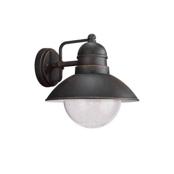 Aplique exterior vintage DAMASCUS color bronce 1x60W IP44 | LeonLeds