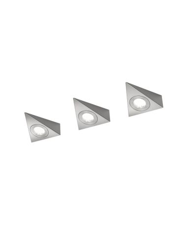 Luz bajo mueble LED ECCO 3 focos incl.3x3W LED 200Lm | LeonLeds