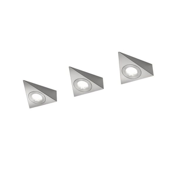 Luz bajo mueble LED ECCO 3 focos incl.3x3W LED 200Lm | LeonLeds